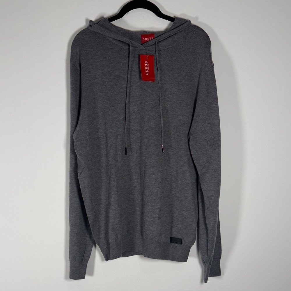NWT Guess Grey Hoodie Sweater